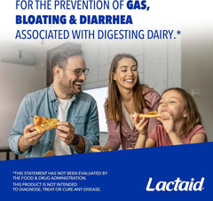 Lactaid Fast Act Chewables that Helps Prevent Gas, Bloating, and Diarrhea Due to Lactose Intolerance, Digestive Enzyme Tablets for Kids and Adults, Vanilla Twist Flavor, 60 Ct